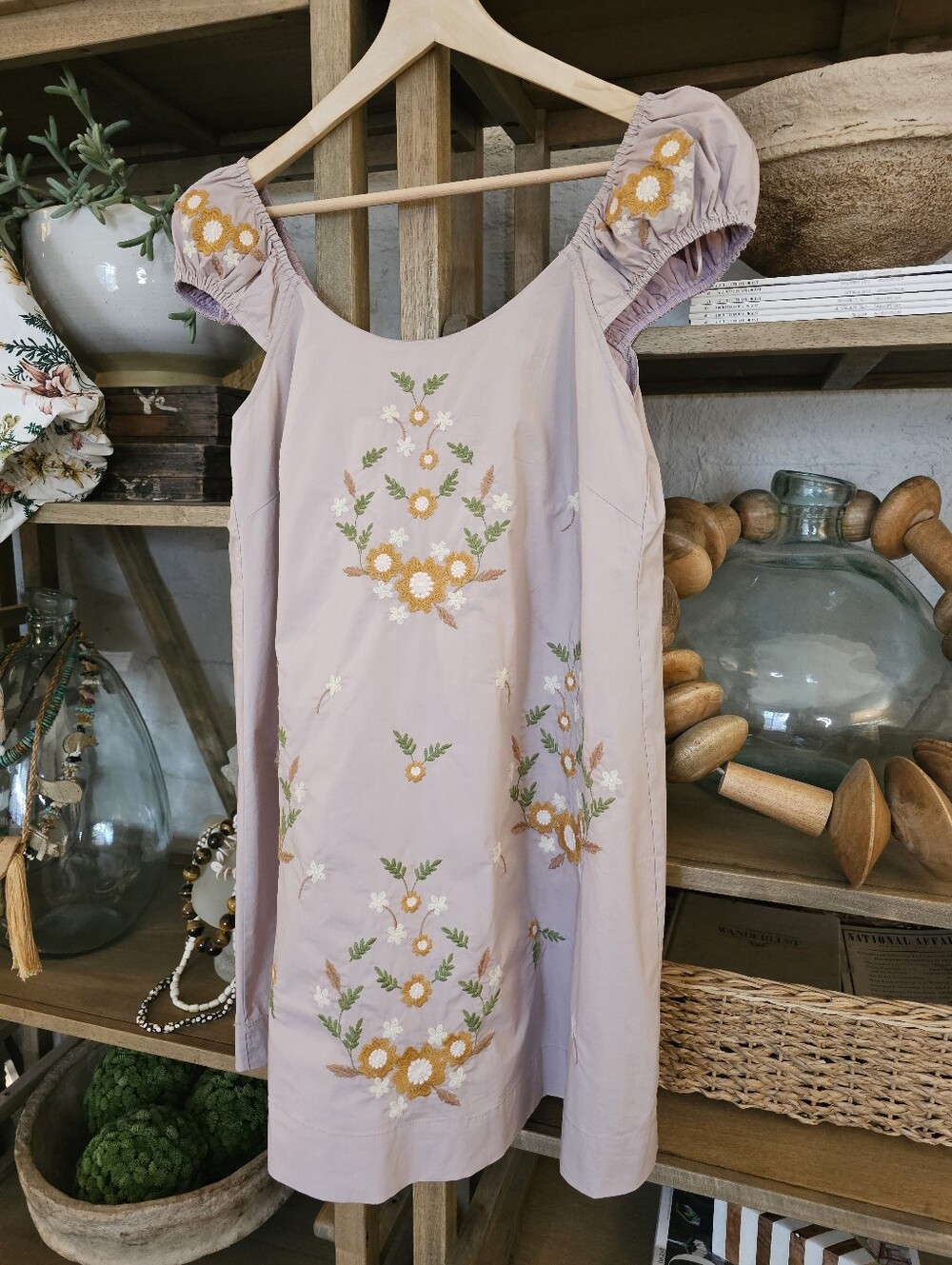 MABLE Wildflower Embroidered Babydoll Dress NWT Size S - Picture 6 of 9